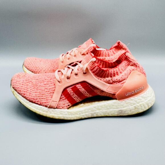 Adidas Shoes Womens 10 Pink Ultra Boost X Primeknit Running Athletic Sneakers - Picture 5 of 12